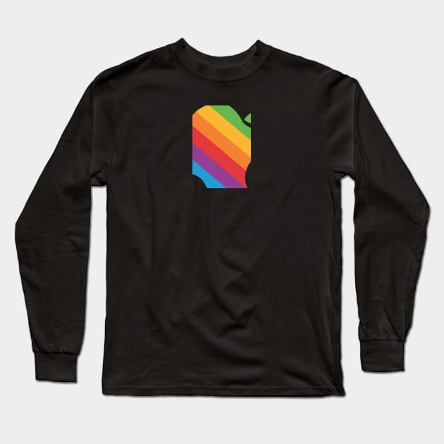 Classic Apple Logo Long Sleeve T-Shirt by Apple